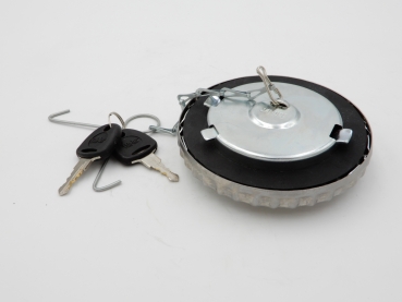 Preview: Tankdeckel, abschließbar, poliert, u.a. für Hanomag, Deutz, Eicher, Fendt, Güldner, Holder, IHC, Kramer, MAN, Lanz, Porsche-Diesel, Fahr, usw.